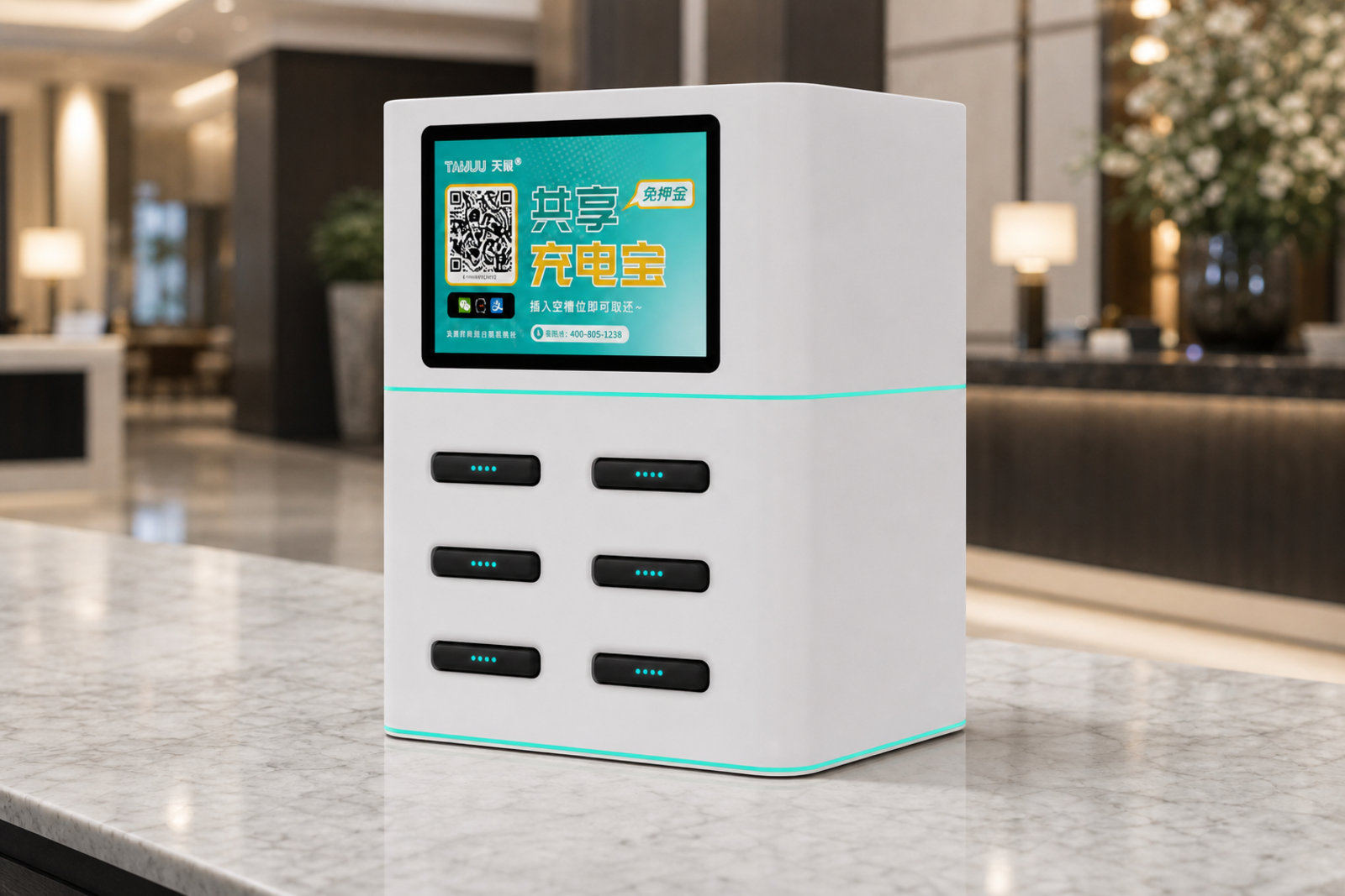 Shared Power Bank Charging Cabinets view 2 — Tianju IoT Shenzhen OEM